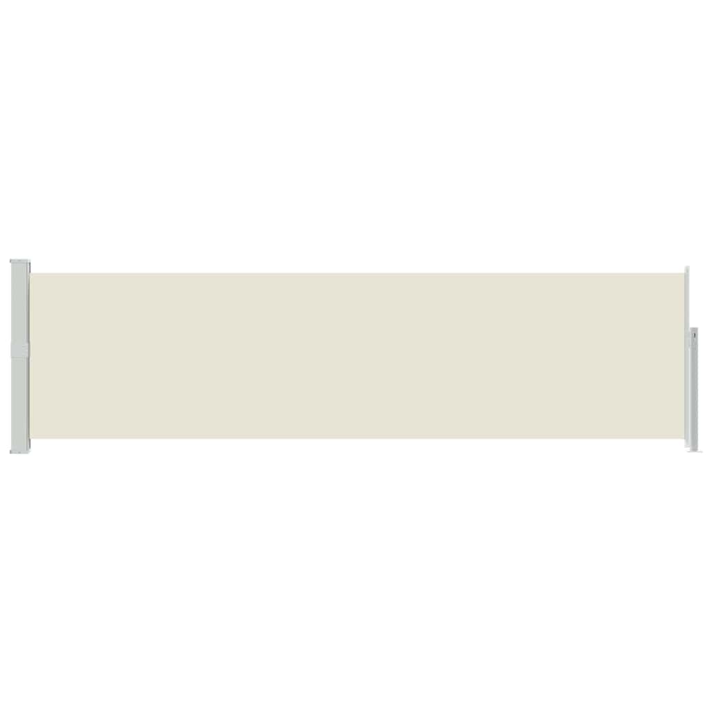 Retractable Side Awning, Cream, 140x500cm