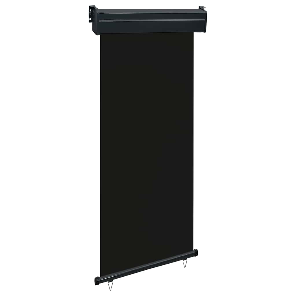 Side balcony awning, black, 80x250cm