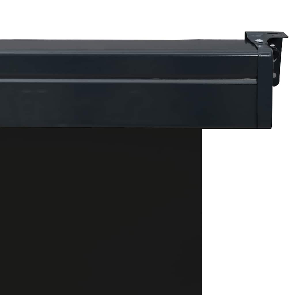 Side balcony awning, black, 80x250cm