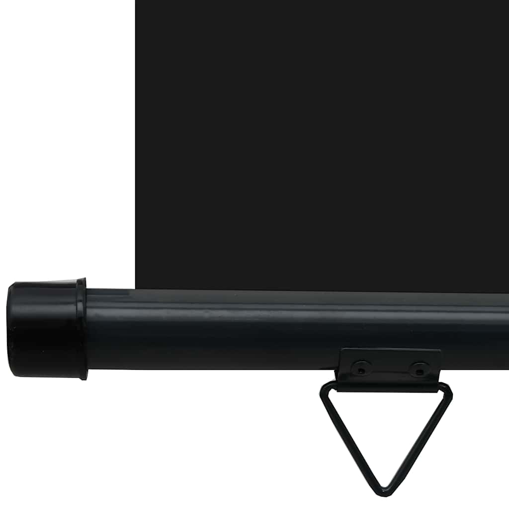 Side balcony awning, black, 80x250cm