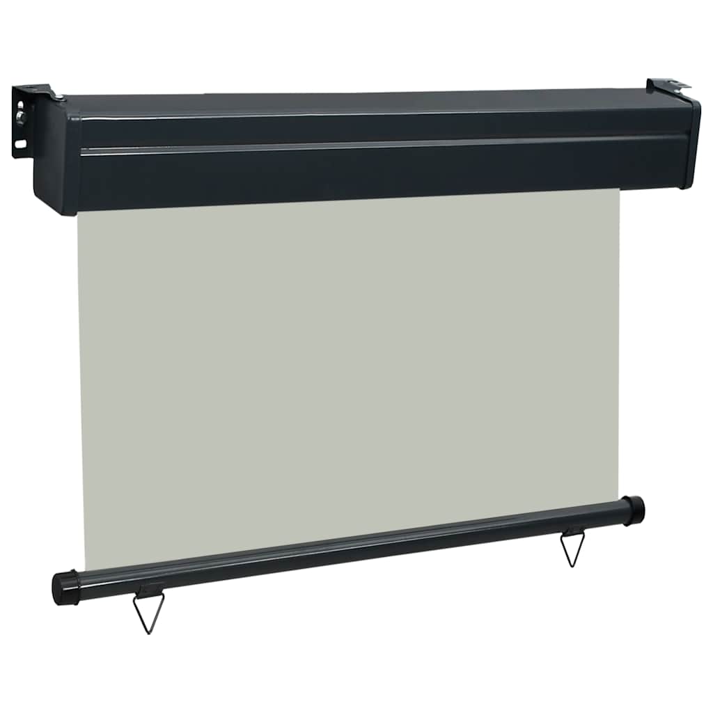 Side balcony awning, grey, 80x250cm