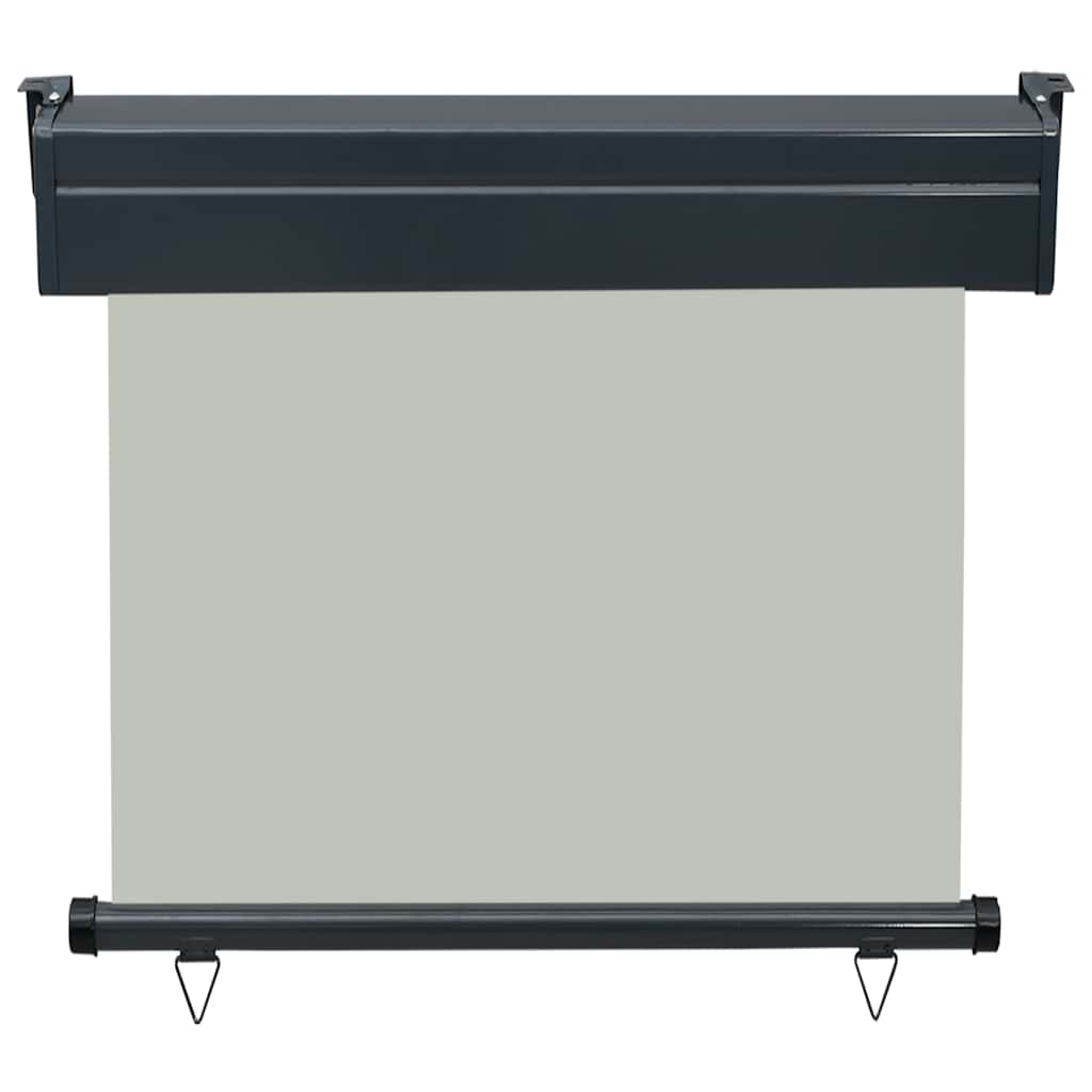 Side balcony awning, grey, 80x250cm
