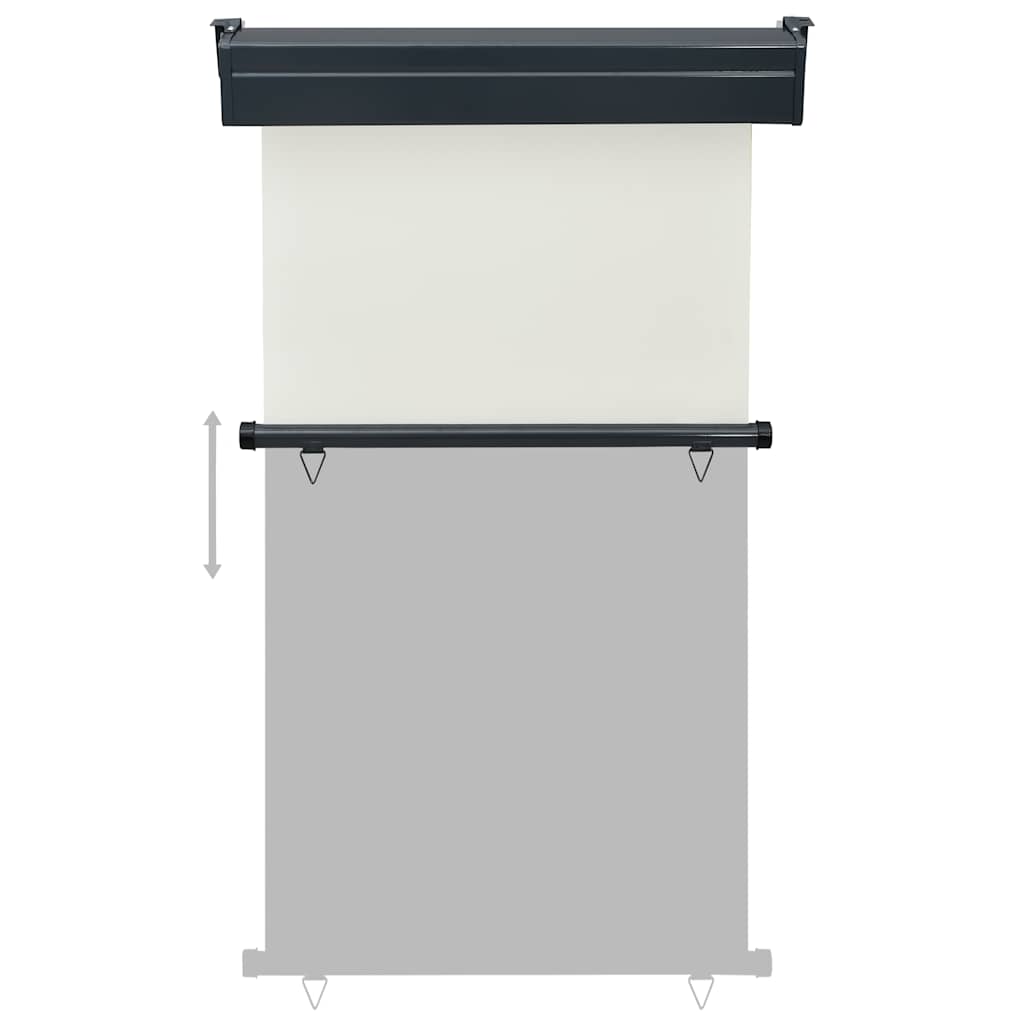 Balcony side awning, cream, 100x250cm