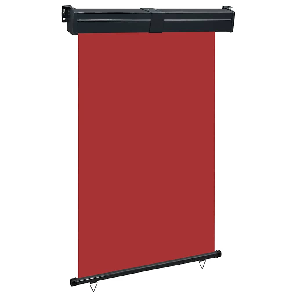 Side balcony awning, red, 125x250cm