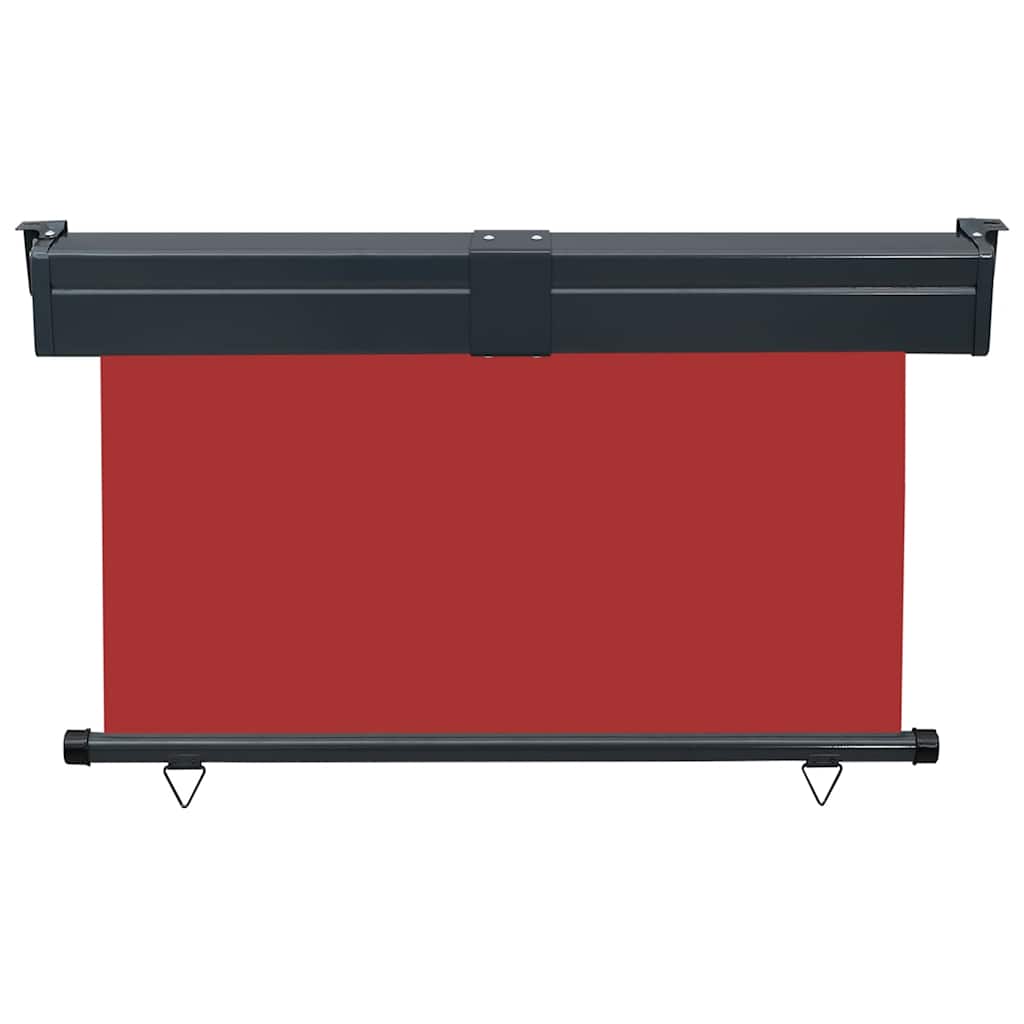 Side balcony awning, red, 125x250cm