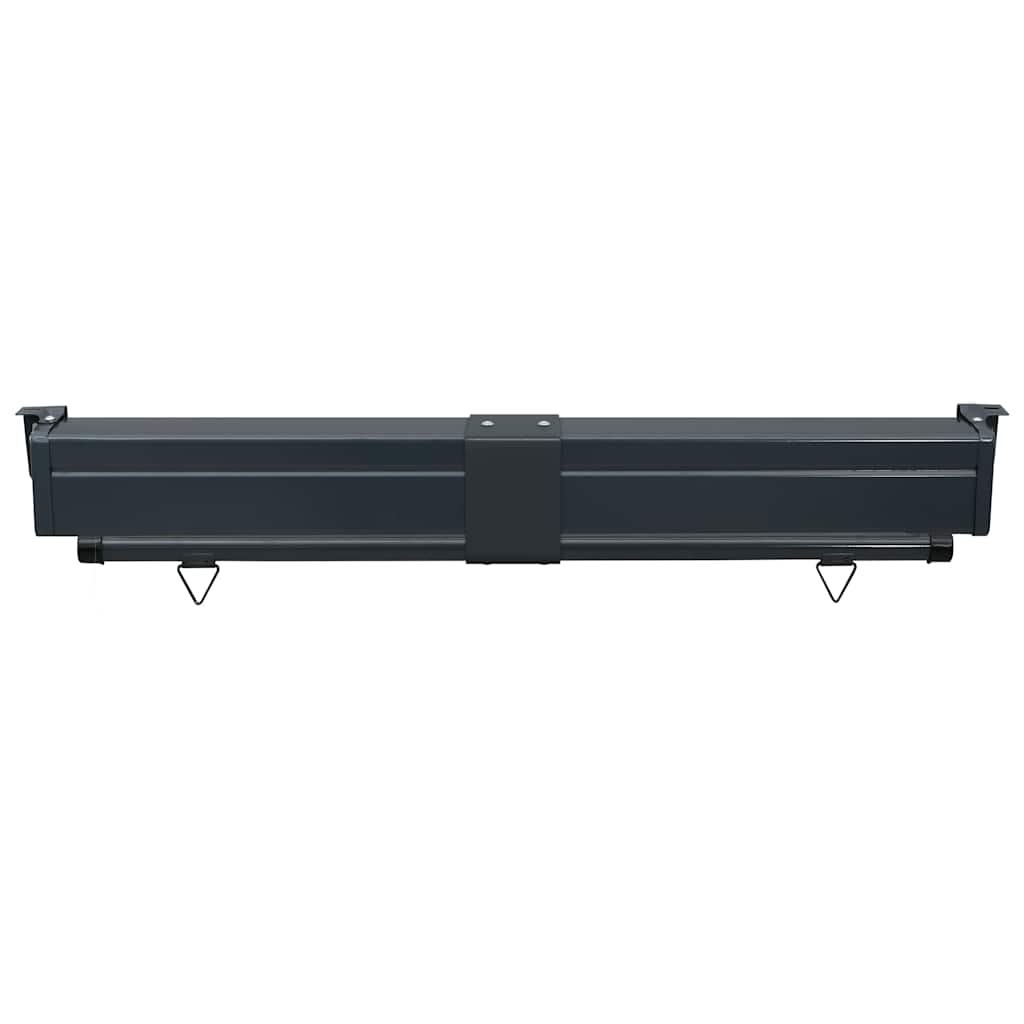 Side balcony awning, red, 125x250cm