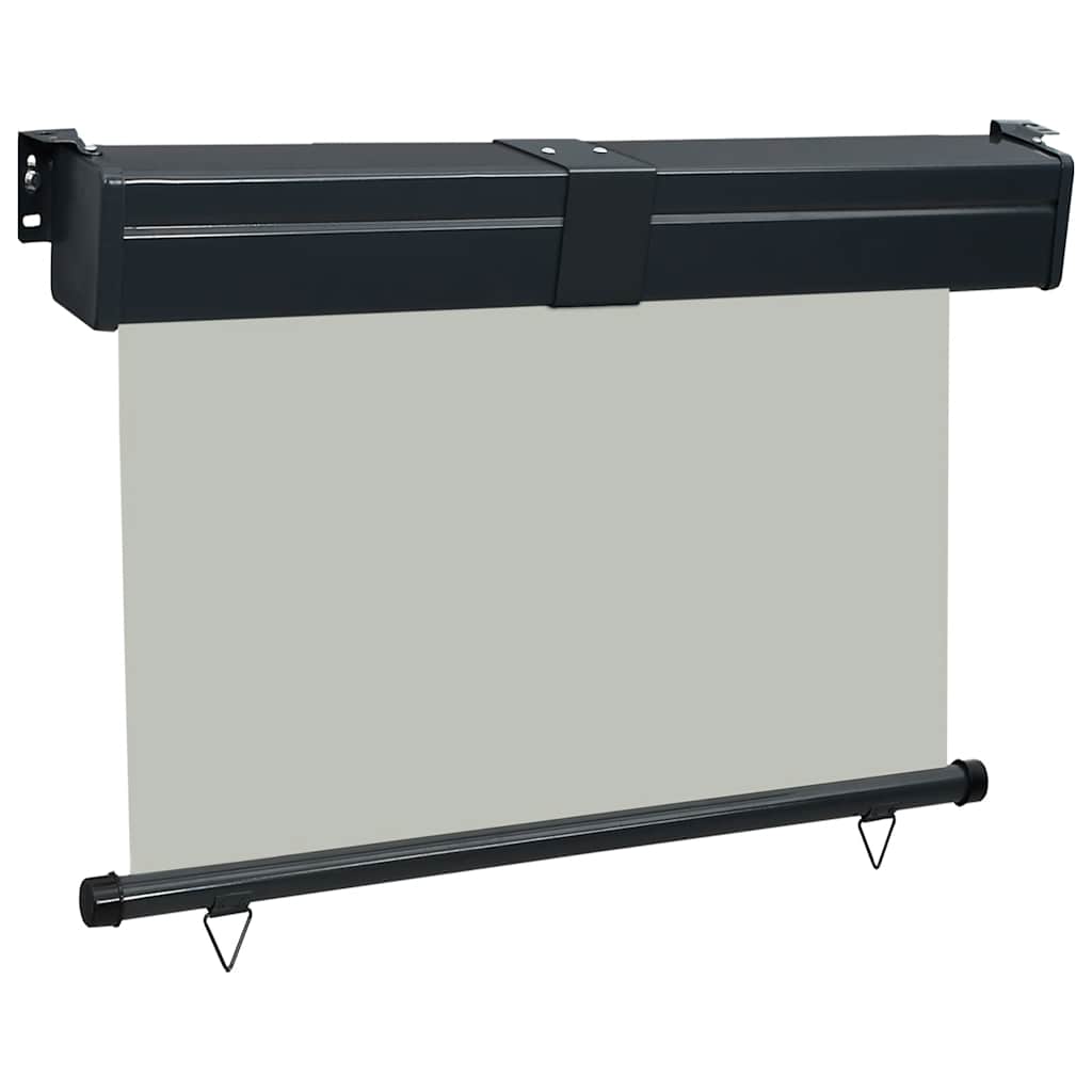 Side balcony awning, grey, 125x250cm