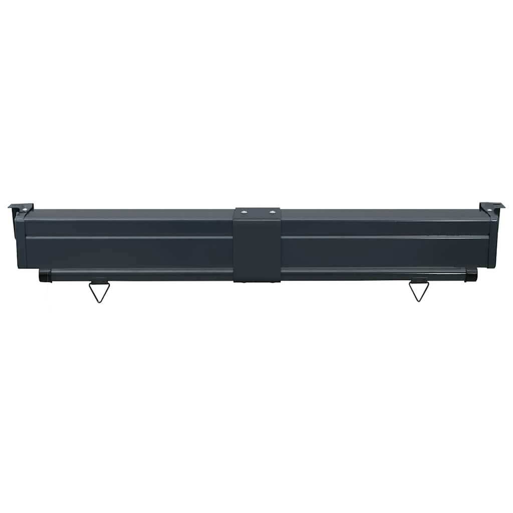 Side balcony awning, grey, 125x250cm