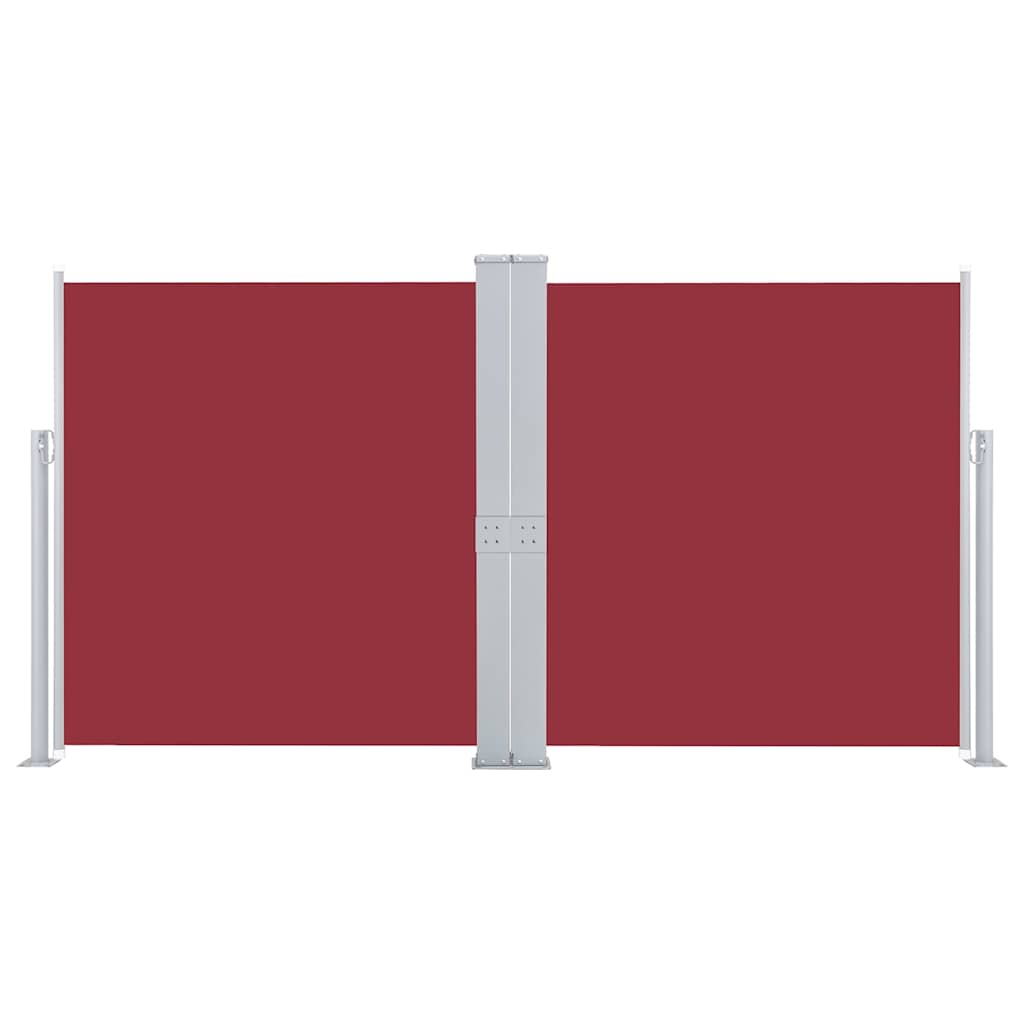 Retractable side partition, red, 170x600cm