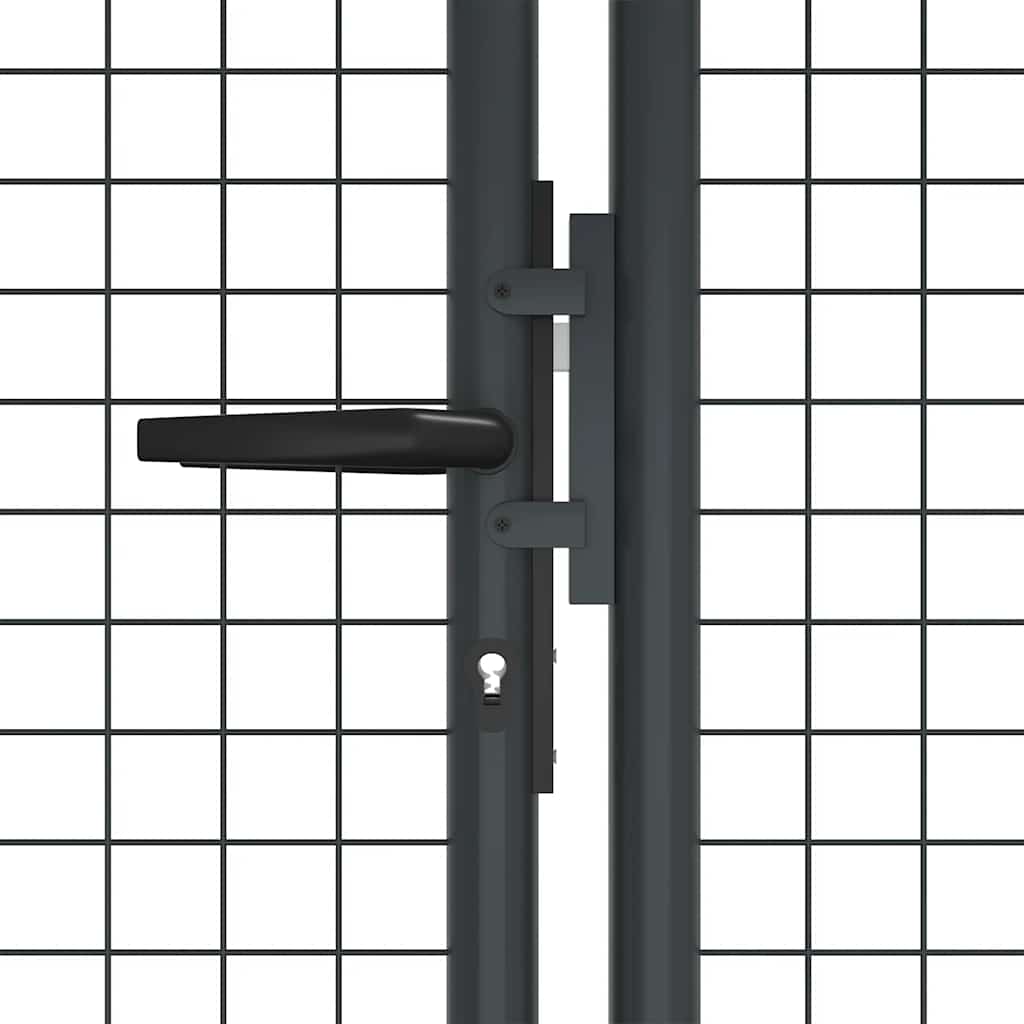 Tinkliniai sodo vartai, cinkuotas plienas, 400x125 cm, pilki