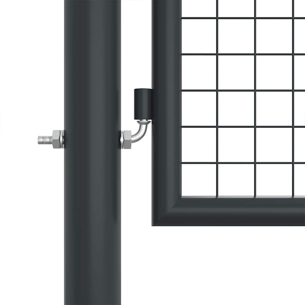 Tinkliniai sodo vartai, cinkuotas plienas, 400x125 cm, pilki