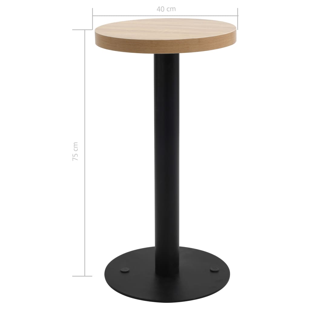 Bistro galds, gaiši brūnā krāsā, 40cm, MDF