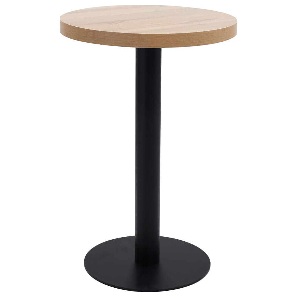Bistro galds, gaiši brūnā krāsā, 50 cm, MDF