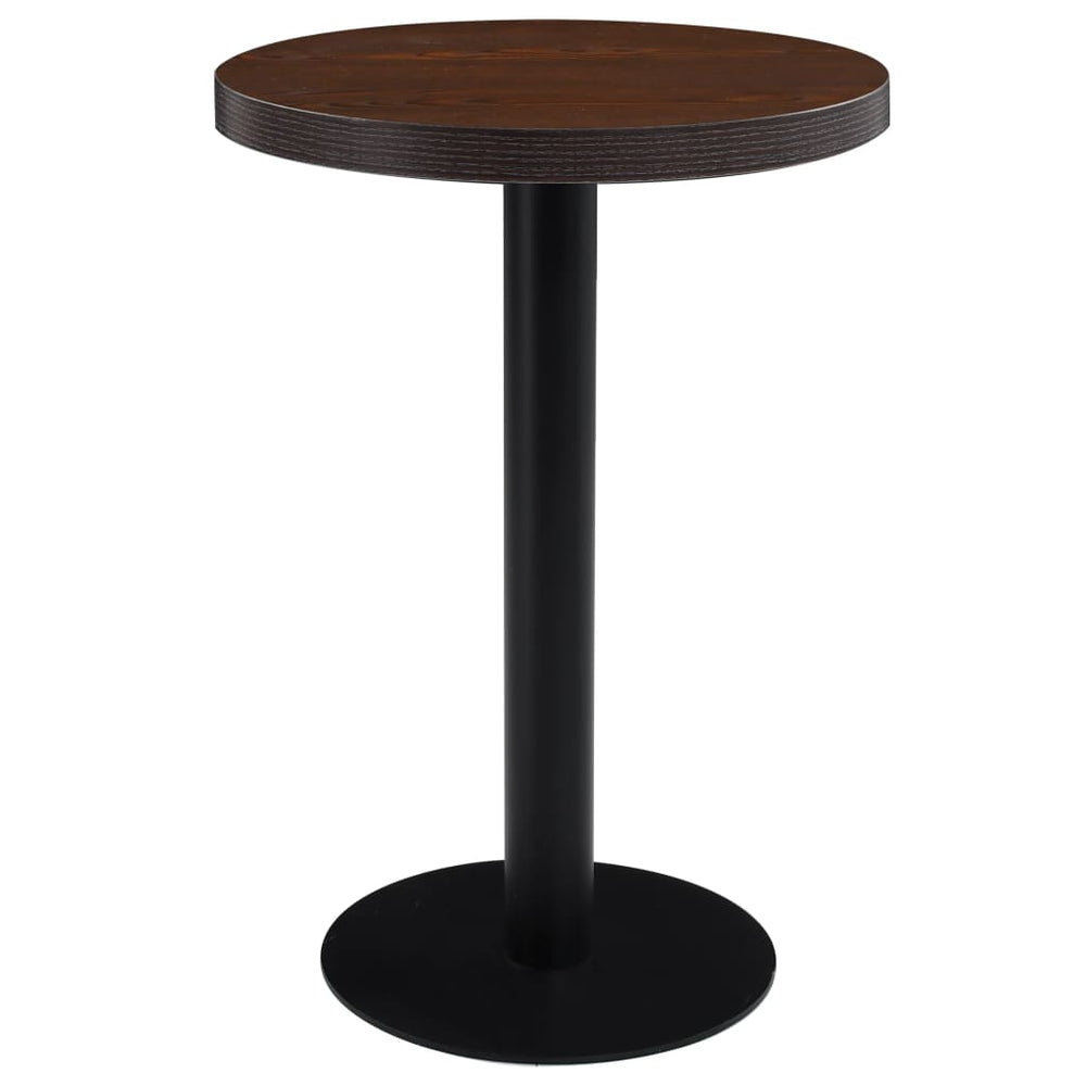 Bistro staliukas, tamsiai rudos spalvos, 60cm, MDF