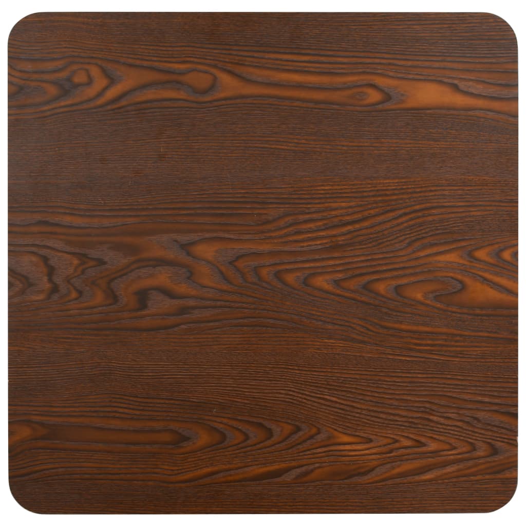 Bistro galds, tumši brūns, 80x80cm, MDF