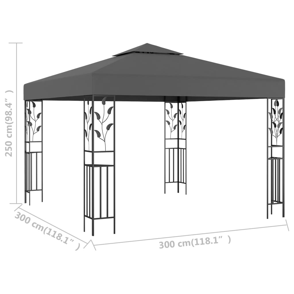 Gazebo ULTRA, anthracite, 3x3m