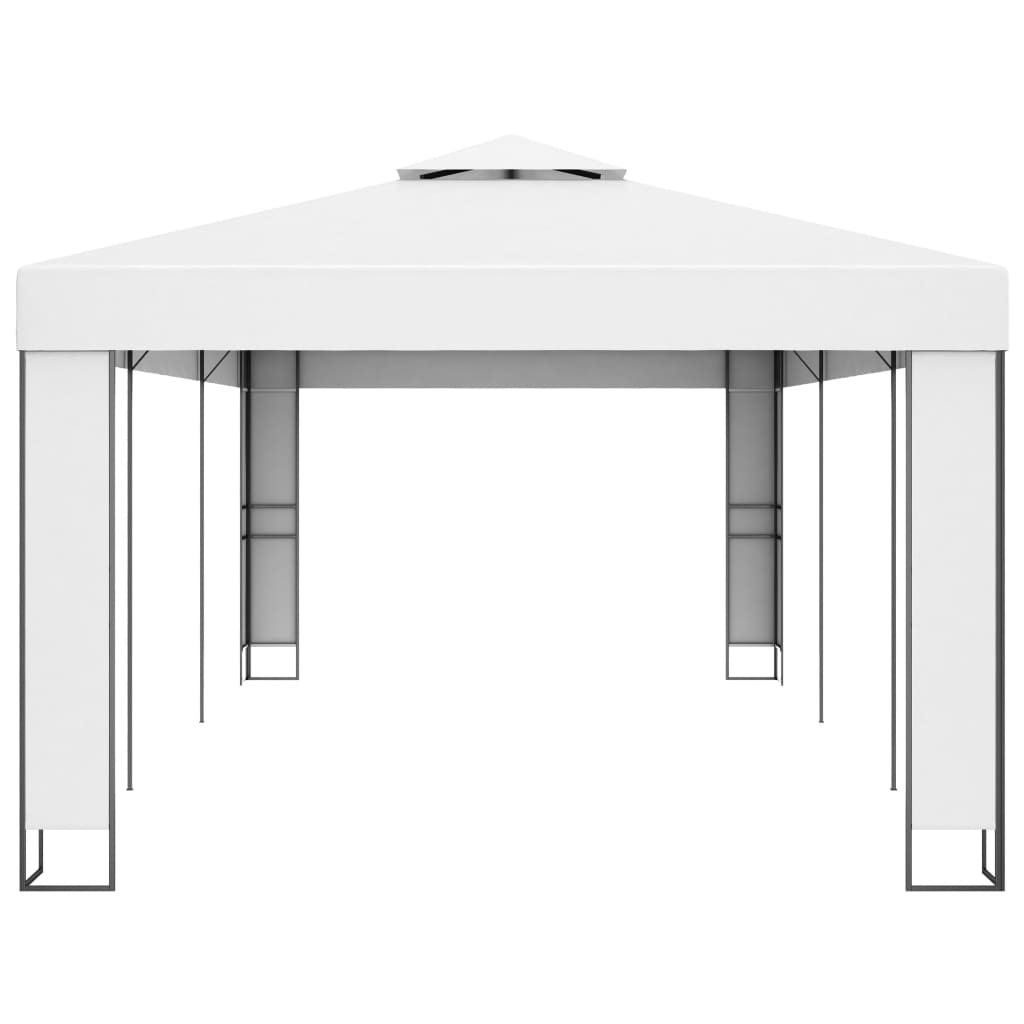 Pavėsinė dvigubu stogu ULTRA, balta, 3x6m