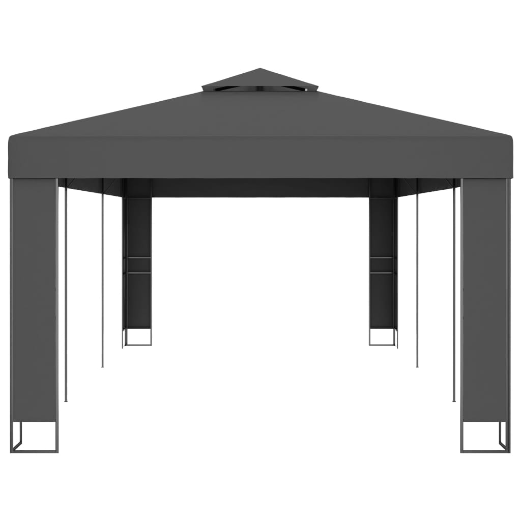 Pavėsinė dvigubu stogu ULTRA, antracito, 3x6m