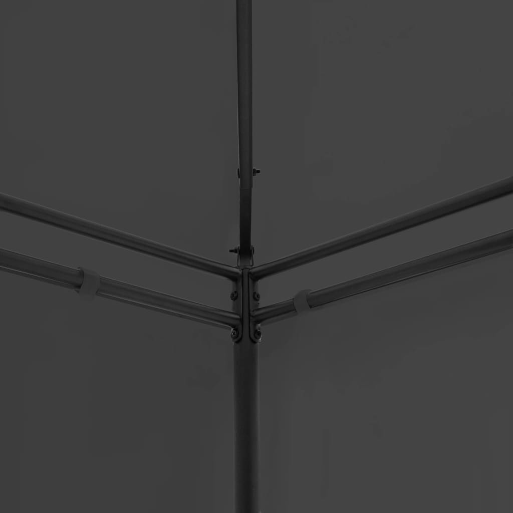 Pavėsinė su užuolaidomis ULTRA, antracito, 600x298cm
