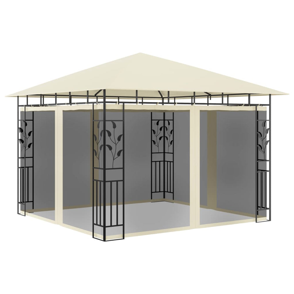 Gazebo with net ULTRA, cream, 3x3m