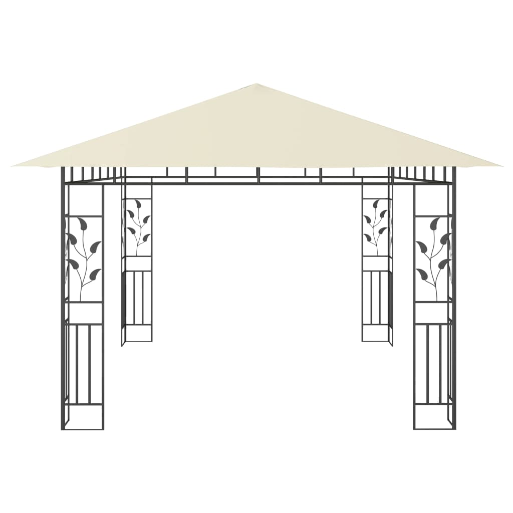 Lapene ar tīklu ULTRA, krēmkrāsas, 4x3m