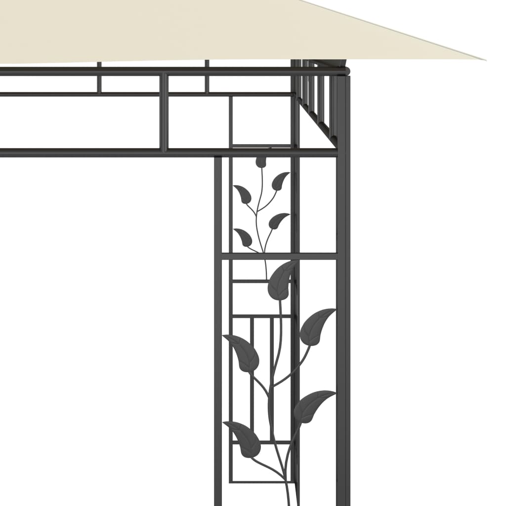 Pavėsinė su tinkleliu ULTRA, kreminė, 6x3m