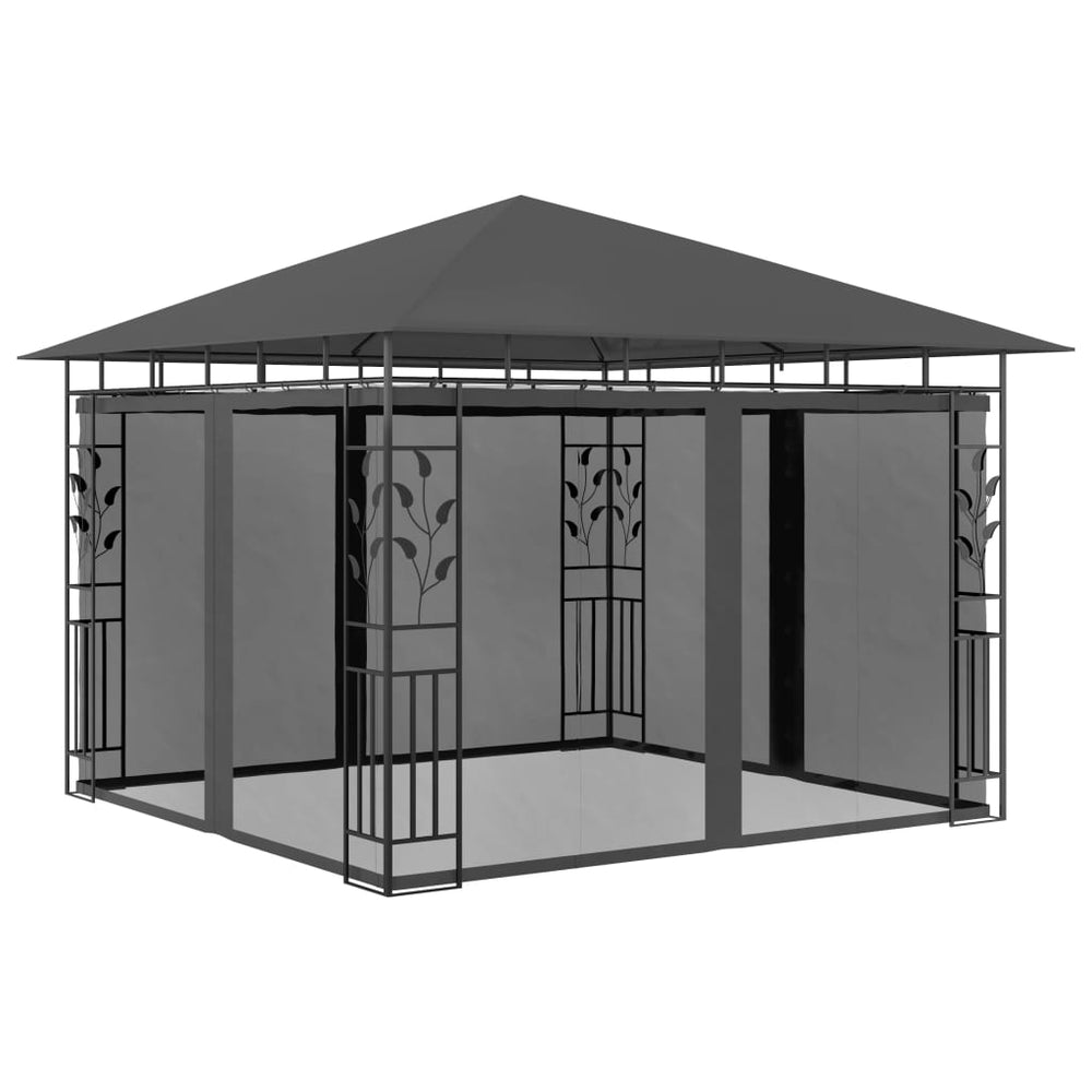Gazebo with net ULTRA, anthracite, 3x3m