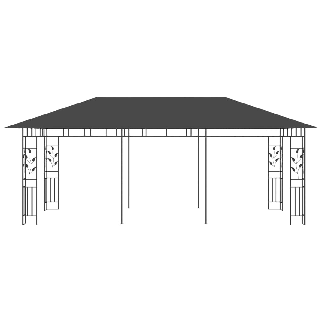 Gazebo with mosquito net ULTRA, anthracite, 6x3m