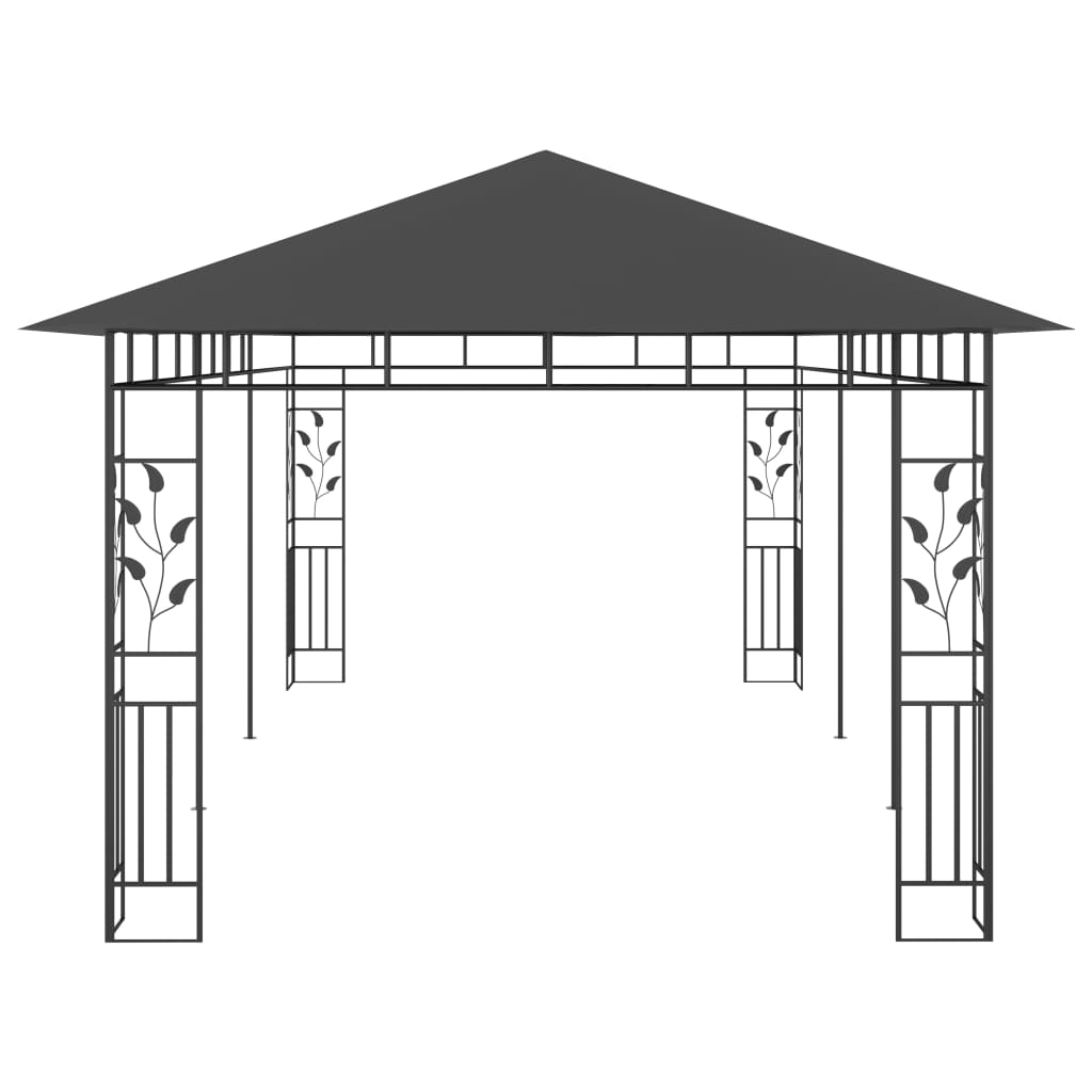 Gazebo with mosquito net ULTRA, anthracite, 6x3m
