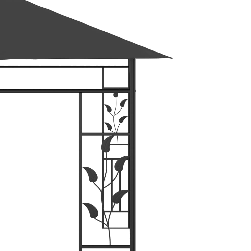 Gazebo with mosquito net ULTRA, anthracite, 6x3m