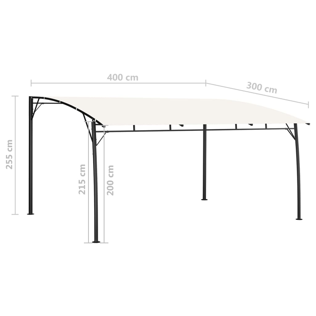 Pavėsinė ULTRA, kreminė, 4x3m