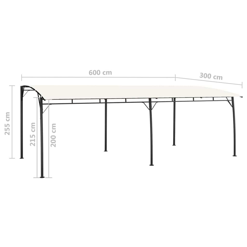 Gazebo ULTRA, cream, 6x3m