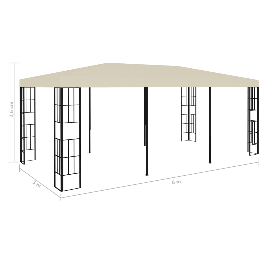 Gazebo ULTRA, cream, 3x6m