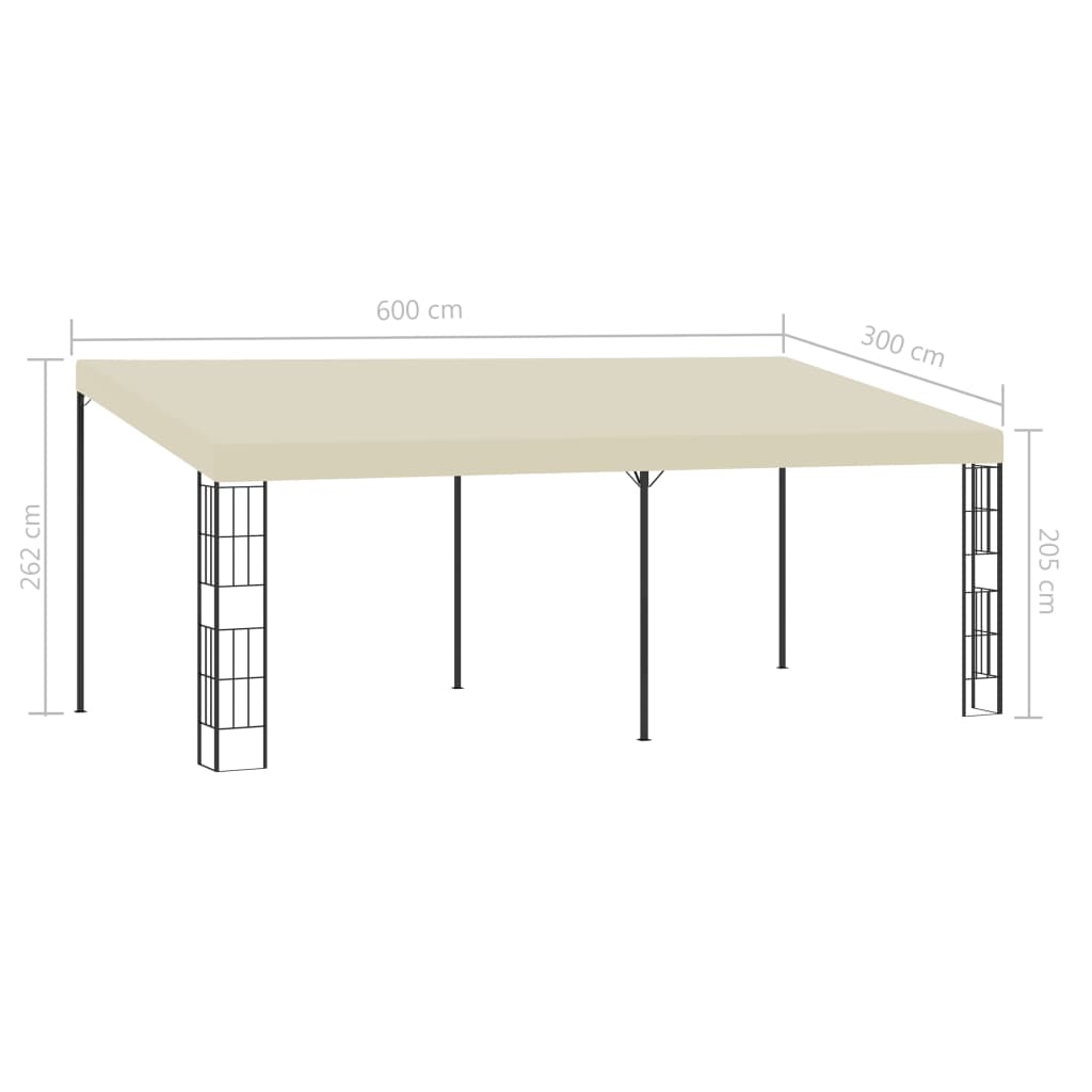 Pavėsinė ULTRA, kreminė, 3x6m