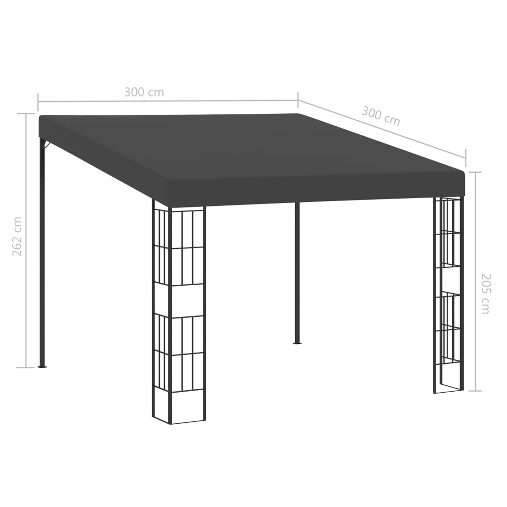 Gazebo ULTRA, anthracite, 3x3m