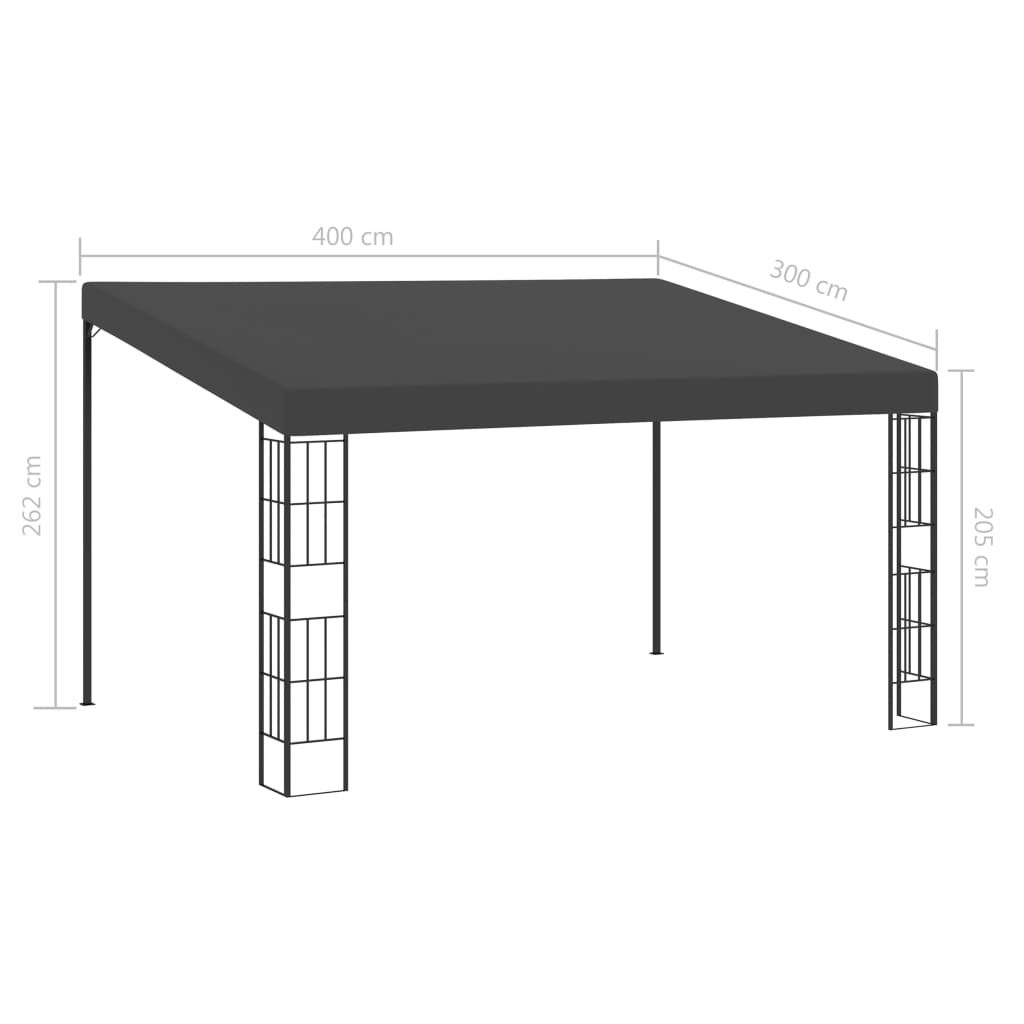 Pavėsinė ULTRA, antracito, 3x4m