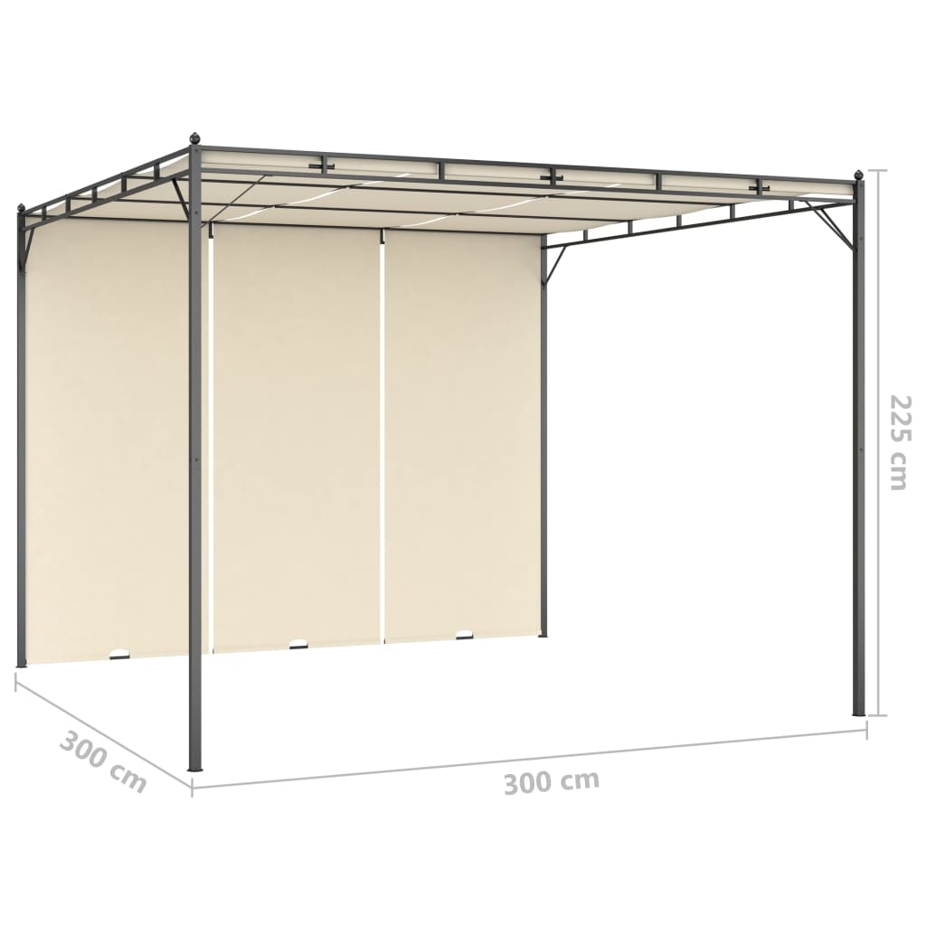 Pavėsinė ULTRA, kreminė, 3x3m