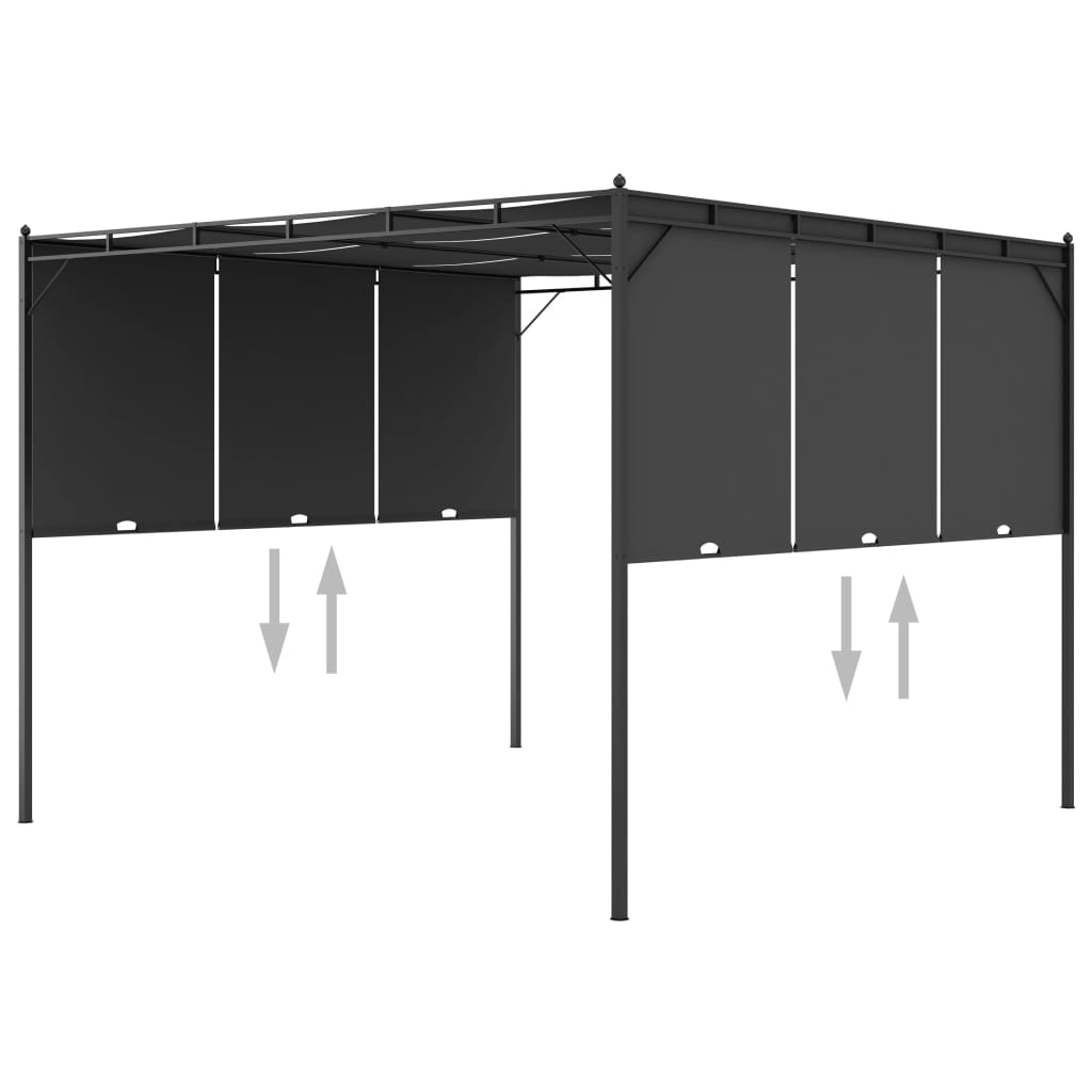 Pavėsinė ULTRA, antracito, 3x3m