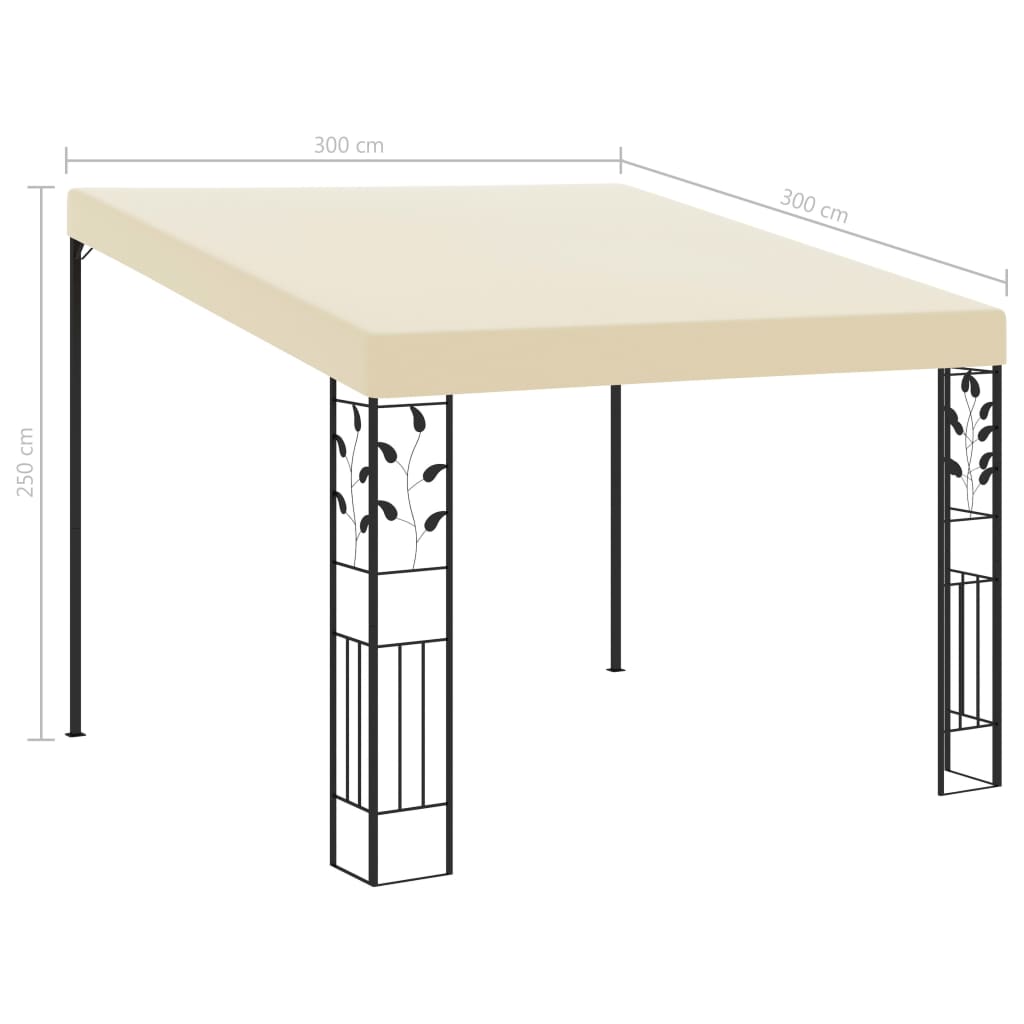 Pavėsinė ULTRA, kreminė, 3x3m