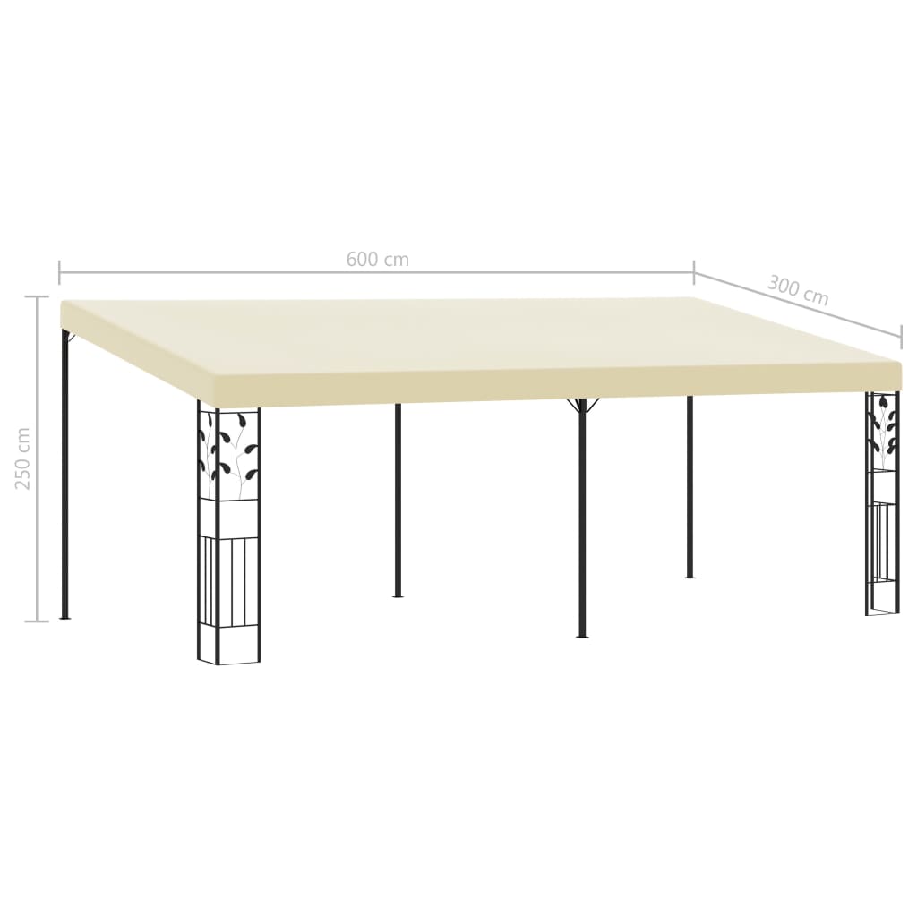 Pavėsinė ULTRA, kreminė, 6x3m
