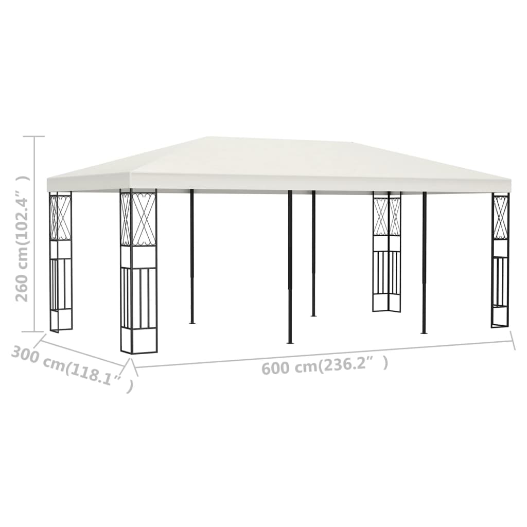 Gazebo ULTRA, cream, 3x6m