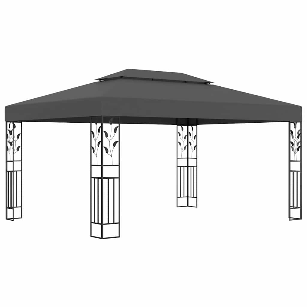 VEGA Double Roof Gazebo, Anthracite, 3x4m