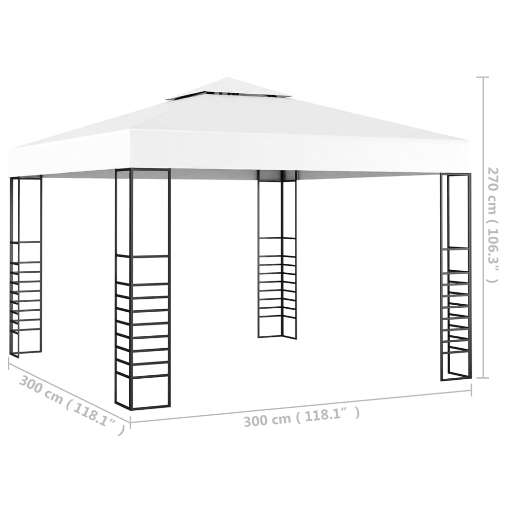 Telts VEGA, balta, 3x3m