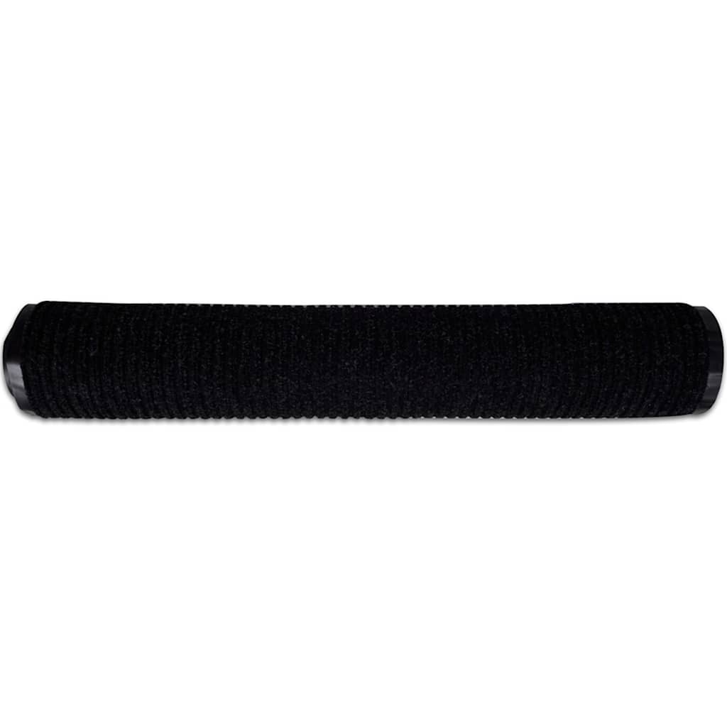 Durų kilimėlis, juodos spalvos, 117x220cm, PVC