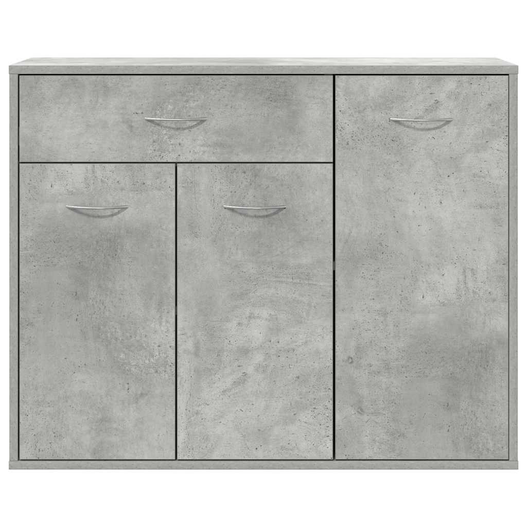 Sānu skapītis, betona pelēks, 88x30x70cm, apstrādāta koksne