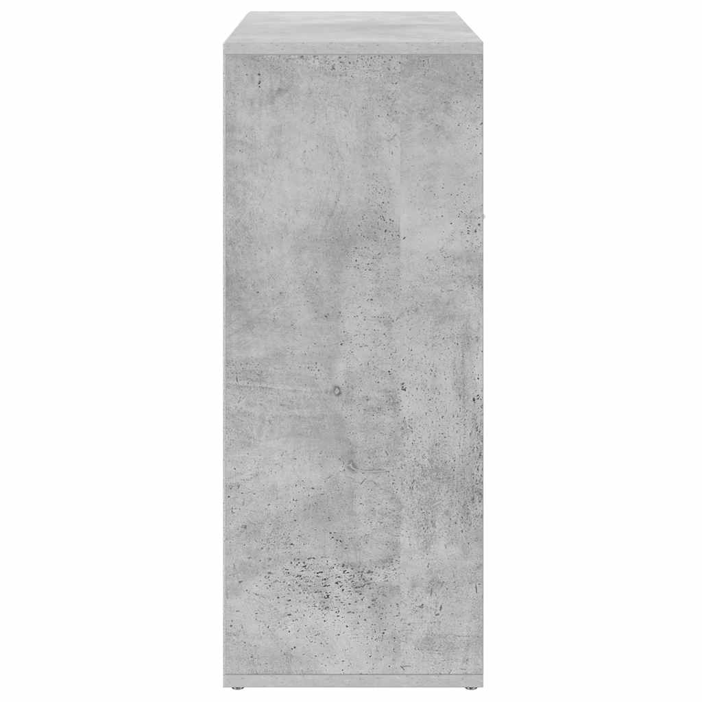 Sānu skapītis, betona pelēks, 60x30x75cm, apstrādāta koksne