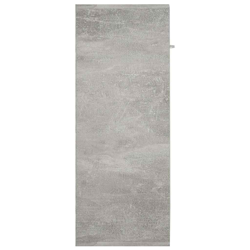 Sānu skapītis, betona pelēks, 60x30x75cm, apstrādāta koksne
