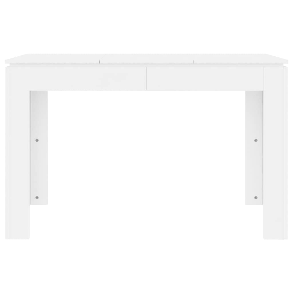 Valgomojo stalas, baltos spalvos, 120x60x76cm, apdirbta mediena