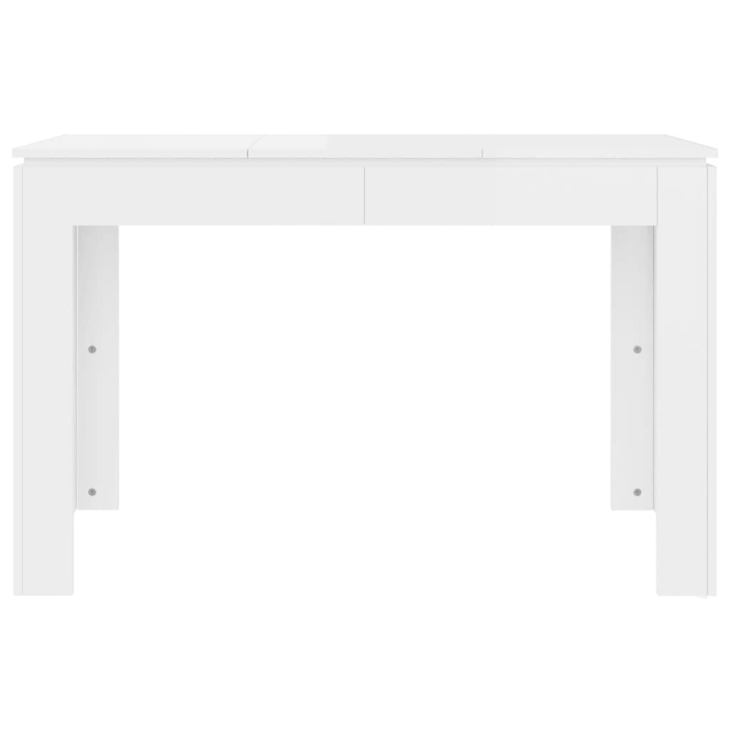 Valgomojo stalas, baltos spalvos, 120x60x76cm, apdirbta mediena