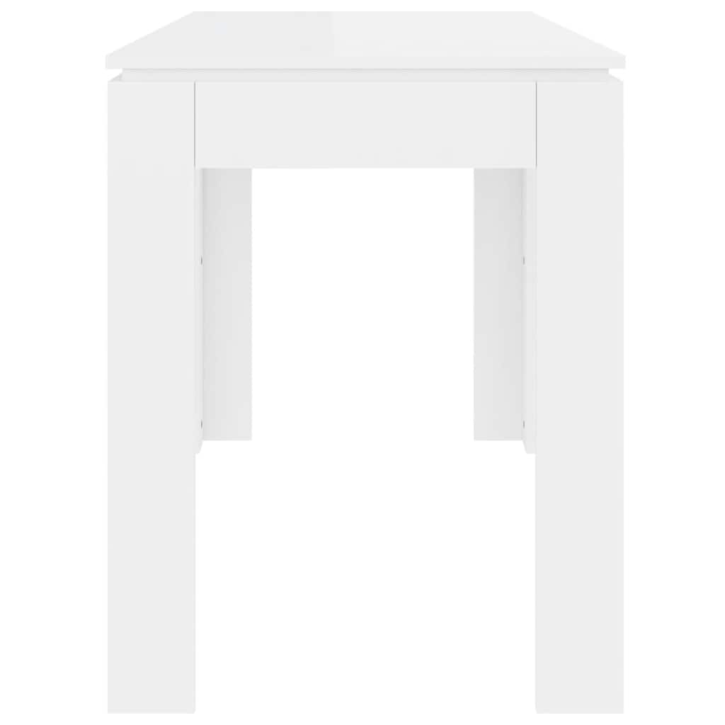 Valgomojo stalas, baltos spalvos, 120x60x76cm, apdirbta mediena